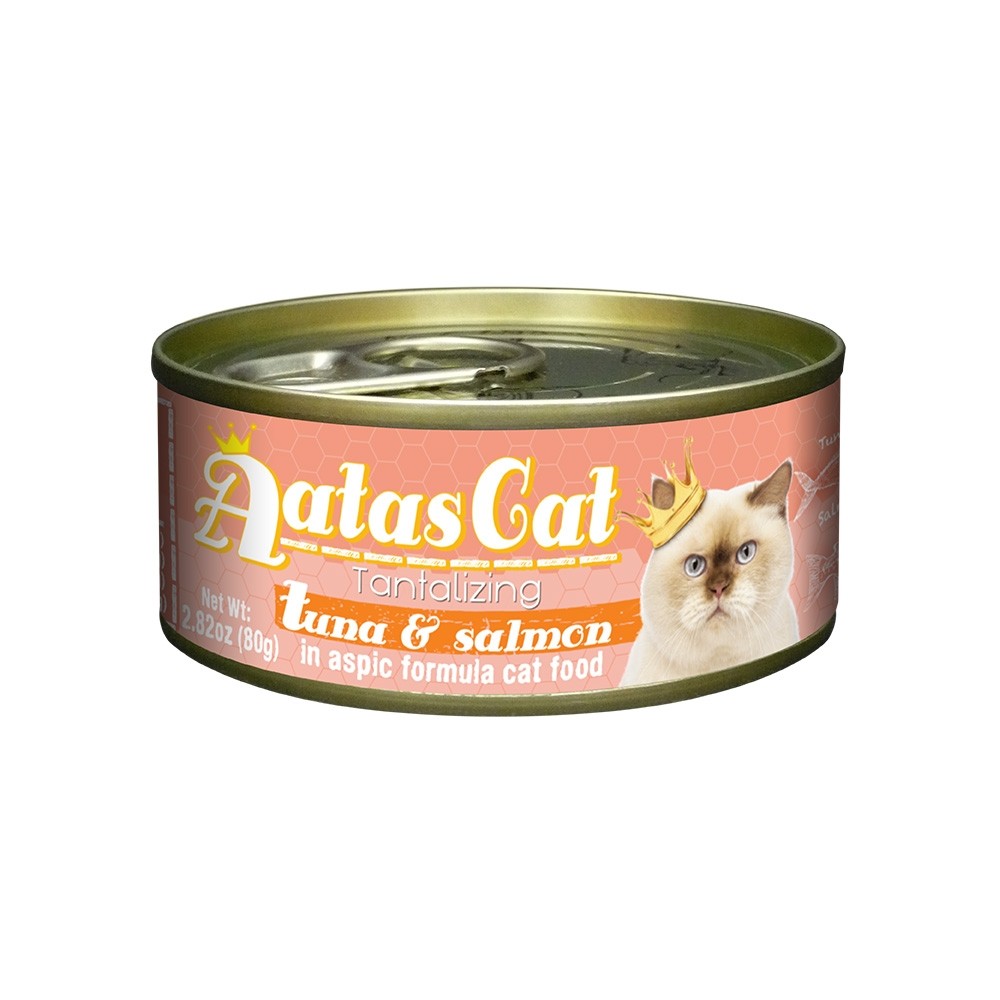 Aatas Cat Tantalizing Tuna & Salmon in Aspic Canned Cat Food