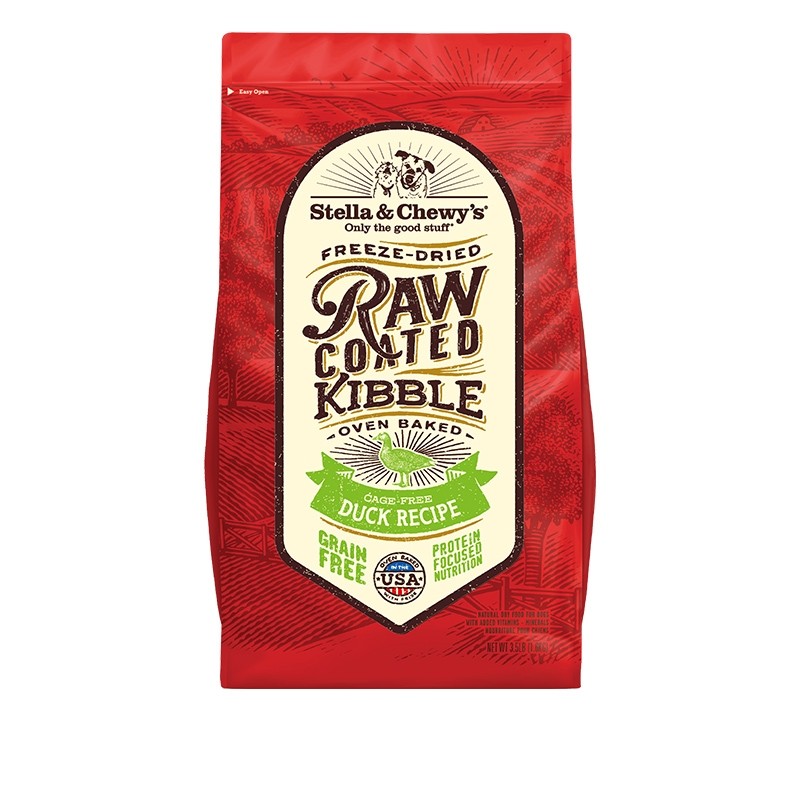 Stella & Chewy's Raw Coated Kibbles for Dogs - Cage Free Duck Recipe