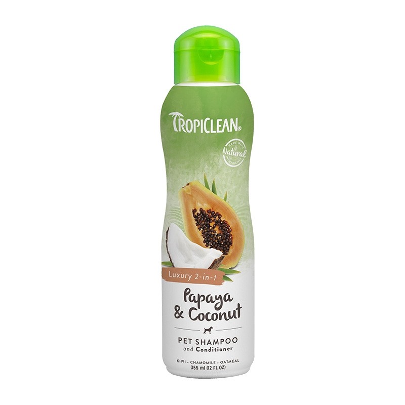 Tropiclean Papaya & Coconut Pet Shampoo & Conditioner