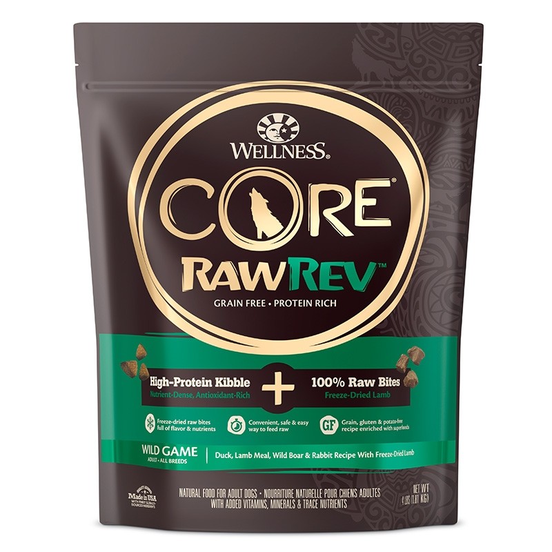 Wellness Core RawRev Wild Game + 100% Freeze Dried Raw Lamb