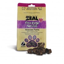 Zeal Free Range Venison Puffs Pet Treats