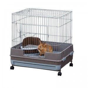 Marukan Rabbit Cage with Grey Pull Out Tray
